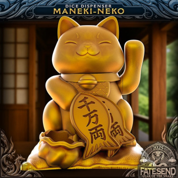 Maneki Neko Dice Dispenser
